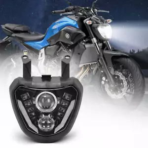 Per Yamaha FZ07 MT07 2015-2017 Faro proiettore led montaggio DRL faro - Foto 1 di 18