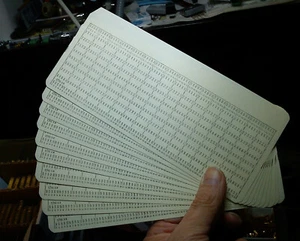 10 tarjetas perforadas sin marca, nuevo de lote antiguo - Imagen 1 de 4