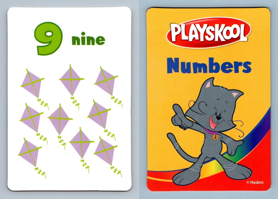 9 / Nine Kites - Numbers Math Pre K-K Flash Card - Image 1 of 1