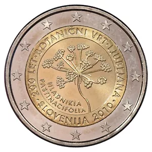 Slovénie 2 euros 2010 commémorative - Jardin botanique de Ljubljana - 200 ans - Imagen 1 de 2