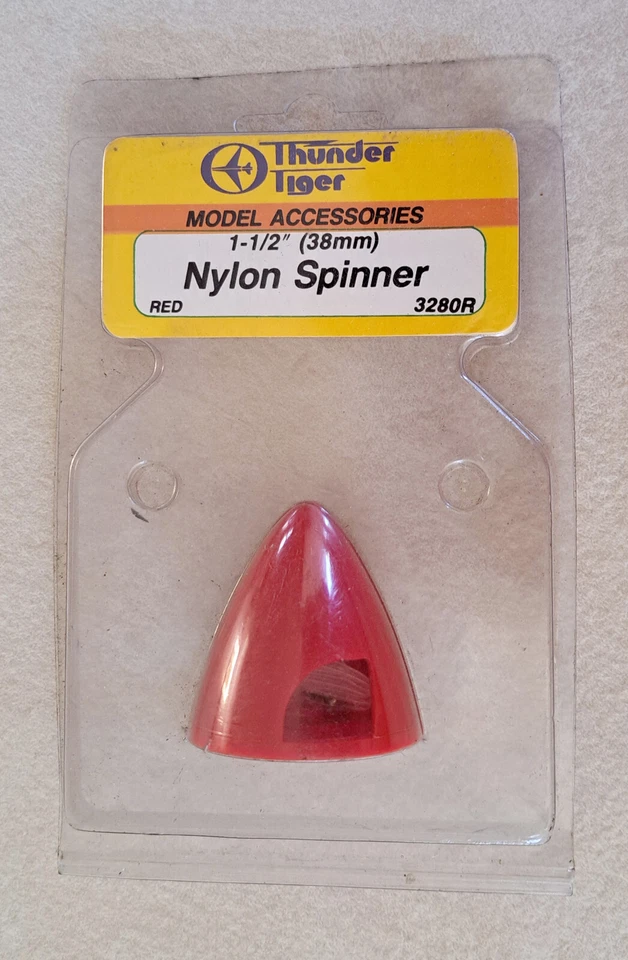 Nylon Spinner for Airplane 1-1/2" (38mm) Red - Thunder Tiger 3280R - Image 1 of 2