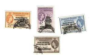 Falkland Islands Dependencies 1956 Trans-Antarctic Expedition set used - Picture 1 of 1