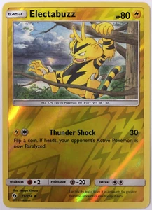 POKEMON ELECTABUZZ 71/214 LOST THUNDER INSOLITO OLO INVERSO QUASI NUOVO - Foto 1 di 2