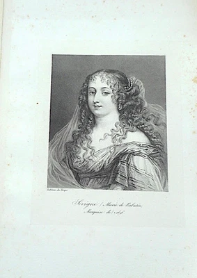 RARE Iconographie Lettres de Mme DE SEVIGNE Collection de 137 PORTRAITS 1862   3 - Photo 1/4