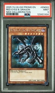 PSA 9 Red Eyes Black Dragon EN002 Nike Collaboration Promo 2025 YuGiOh Card - Picture 1 of 2