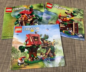 LEGO Creator 31053 Treehouse Adventures 2016 Instructions MANUALS ONLY (3)