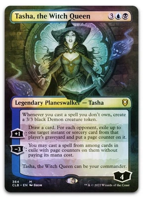Tasha, the Witch Queen (Borderless) #364 (Foil) (NM) Baldur's Gate CLB Magic MTG - Image 1 of 2