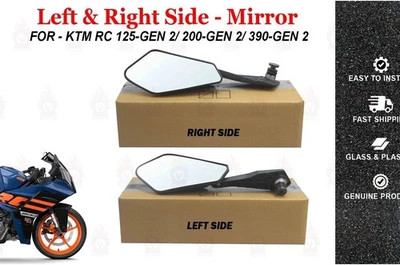 LEFT & RIGHT SIDE MIRROR "FOR KTM RC 125-GEN 2 / 200-GEN 2 / 390-GEN 2" - Изображение 1 из 4