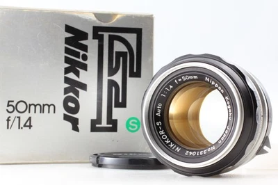 PAT PEND [Near MINT in Box] Nikon NIKKOR-S Auto 50mm F/1.4 Non Ai MF Lens JAPAN - Image 1 of 4