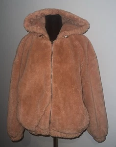 CALI 1850 Women’s Coral Cozy Teddy Jacket Size Medium Full Zip Cabin - Picture 1 of 14