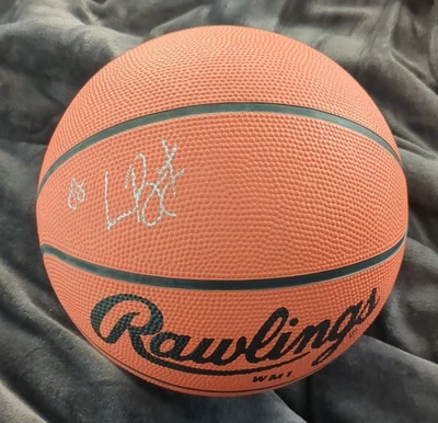 LeBron James Signed Rawlings Basketball PSA LOA - Image 1 of 2