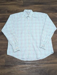 Peter Millar Crown Soft Shirt Men XL Checkered Casual Long Sleeve Cotton - Picture 1 of 8