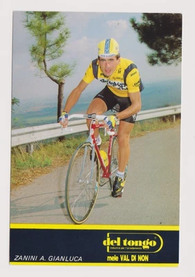 CYCLISME carte cycliste ZANINI A. GIANLUCA équipe DEL TONGO Mele VAL DI NON - Photo 1/2
