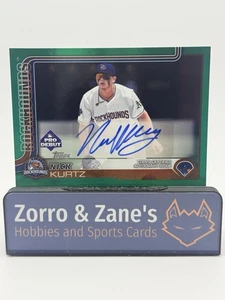NICK KURTZ 2025 Topps Pro Debut Autograph /99 Green PD-1  A's Rockhounds 59/99 - Picture 1 of 4