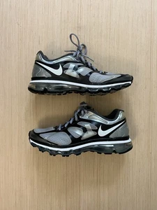 Vintage Nike Air Max+ Men's Size 11 Black White Silver Running Shoes 487982-010 - Picture 1 of 24