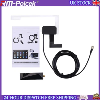 Car USB Android DAB+ Car Radio Adapter Digital Tuner Audio Receiver Antenna UK - Image 1 of 4