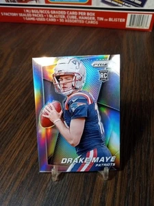 2024 Panini Prizm Football Drake Maye RC #10 Throwback Silver Prizm - Picture 1 of 5