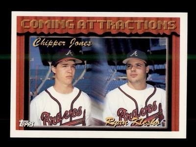 1994 TOPPS #777 CHIPPER JONES / RYAN KLESCO COMING ATTRACTIONS ROOKIE RC - Imagem 1 de 2