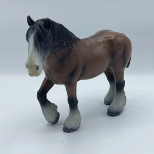 Schleich Auenland Pferd Hengst 13275 Brown Bay Zugpferd Figur 2000 Rentner - Bild 1 von 6