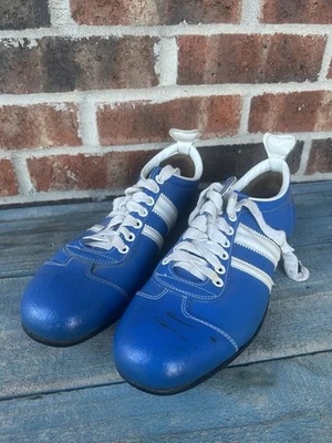 Vintage Econ Jets soccer cleats Sz 9.5 blue 1970s? 1980s? football boots Taiwan - Image 1 of 4