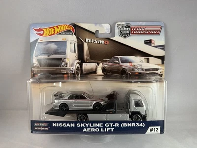 Elevador Aero Hot Wheels Transport Series Nissan Skyline GT-R BNR34 Foto 1 de 4