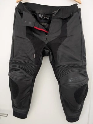 Modeka Motorradhose Jeans Leder schwarz Herren Größe 26 - Bild 1 von 4