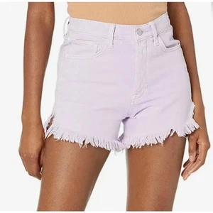7 For All Mankind Easy Ruby Cutoff Shorts 27 Lavender Purple Frayed Hem Denim - Picture 1 of 15