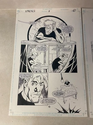 SCARE TACTICS #11 original comic art 1998 BATMAN INTERROGATES FANG DEATH SLITHER - Image 1 of 2