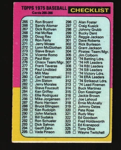 Topps Baseball #386 1975 - Lista de verificación: 265-396 75-027 - Imagen 1 de 2