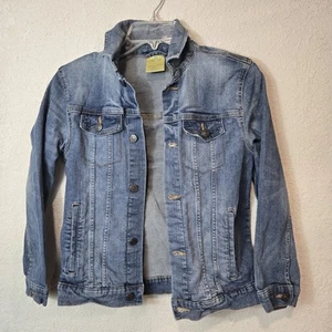 Thereabouts Girls Blue Denim Button Up Jacket Size Medium 10h/12h - Picture 1 of 11