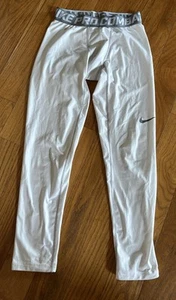 Nike Pro Dri-Fit White Compression Tights Medium Big Boys - Picture 1 of 9