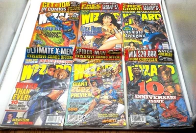 WIZARD Comic Magazine Lot of 6 Issues #114 123 123 124 125 127 2001/02 - Image 1 of 4