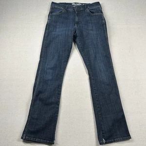 Wrangler Retro Jeans Mens 30x32 Slim Boot Western Country Stretch Dark Wash - Picture 1 of 11