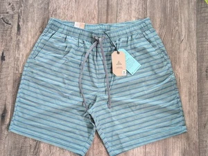 PrAna Metric E-Waist Short Cove Stripe size XXL 2XL XX-Large Men's New NWT - Picture 1 of 7