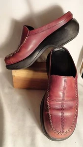 Dansko Brown Leather, Stitched Detail, Mules/Shoes, Womens 39/8.5-9 - Picture 1 of 11