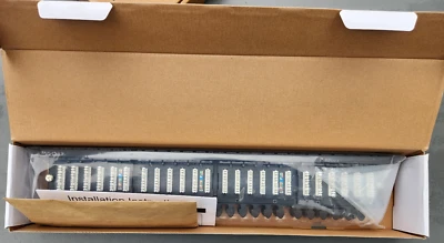 NavePoint 19-inch wide 48-Port CAT6A Unshielded Patch Panel, 1U, Black, 00302154 - Image 1 of 2