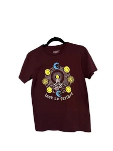 Eighty eight Burgundy Yellow Suns Skeleton Graphic T Shirt Youth boys 10/12 - Picture 1 of 6