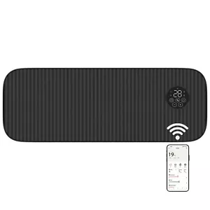 Mylek Black Over Door Heater WIFI Air Curtain PTC Remote Control Timer IP22 2KW - Picture 1 of 7