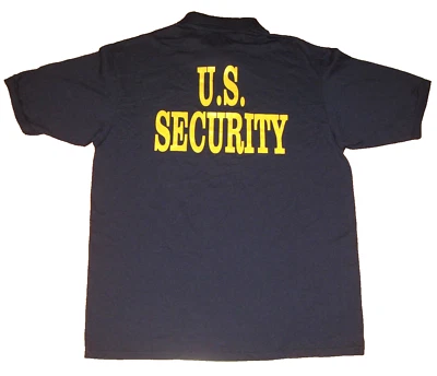 Polo US SECURITY OFFICIER para hombre talla GRANDE, azul oscuro Nv JERZEES Spot Shield NUEVO Foto 1 de 4