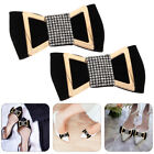 Elegant Satin Ribbon Bow Shoe Clips - 1 Pair