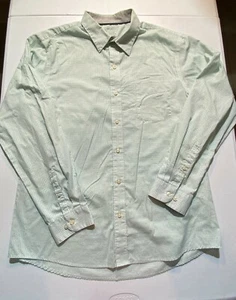 Van Heusen Studio Men's Green Polka Dot Long Sleeve Button-up Size XL - Picture 1 of 3