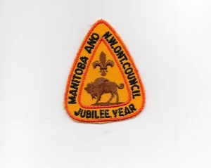 Vintage 1960's Boy Scouts Canada Manitoba & N.W. Ontario Jubilee  Patch - Picture 1 of 2
