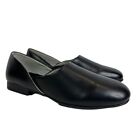 LB Evans hommes 11 Radio Tyme cuir noir pantoufles confort mocassins chaussures