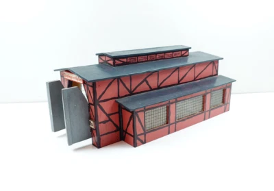 Lokschuppen Spur 00 ? Eigenbau Hinkel Kutschbach Holz Rarität Märklin 800 Trix - Bild 1 von 4