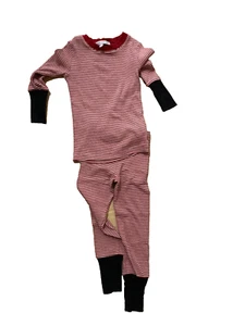 little parni striped girls pajamas size 7 - Picture 1 of 1