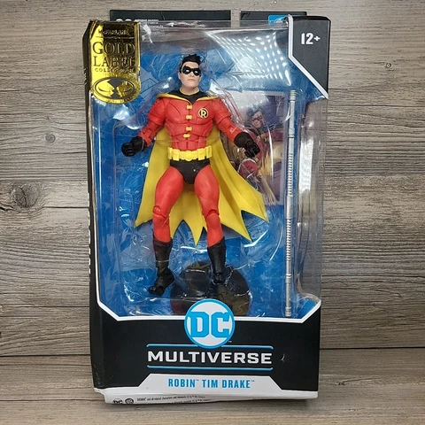 McFarlane DC Multiverse Robin Tim Drake Red Suit 7" Figure New Crushed Box Cover