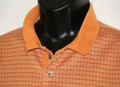 Bobby Jones Collection XL Polo Golf Camisa Naranja Manga Corta Algodón Camisa  Foto 1 de 4