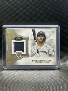2024 Topps Tier One Everson Pereira Rookie Relic Card /10 Yankees - Picture 1 of 2