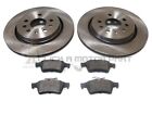 SAAB 9-3 93 2002-2012 REAR 2 VENTED BRAKE DISCS AND PADS SET NEW