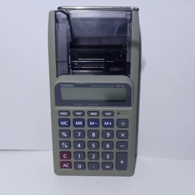 Casio Handheld Portable Printing Calculator HR-8L - Image 1 of 2